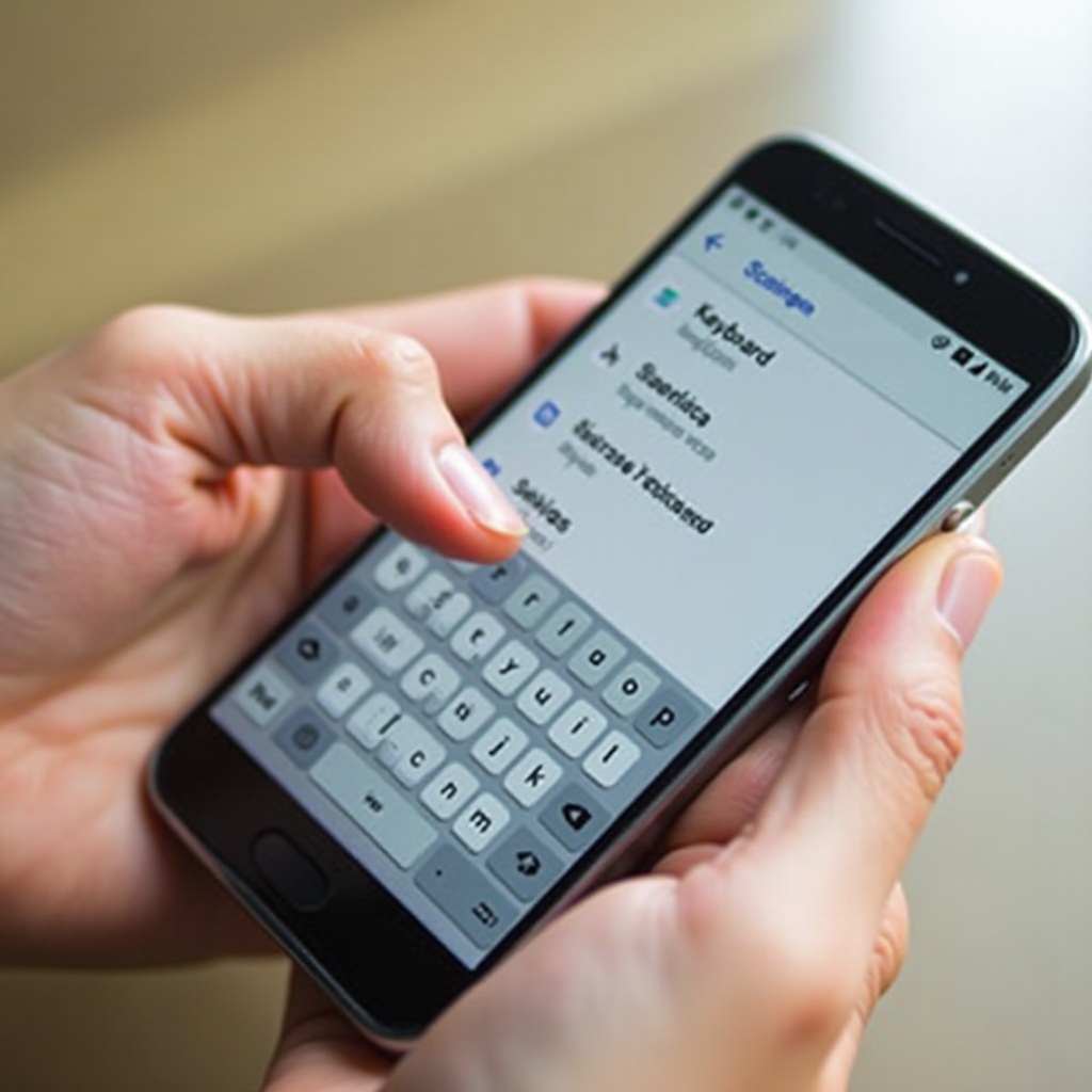 android tastatur umstellen